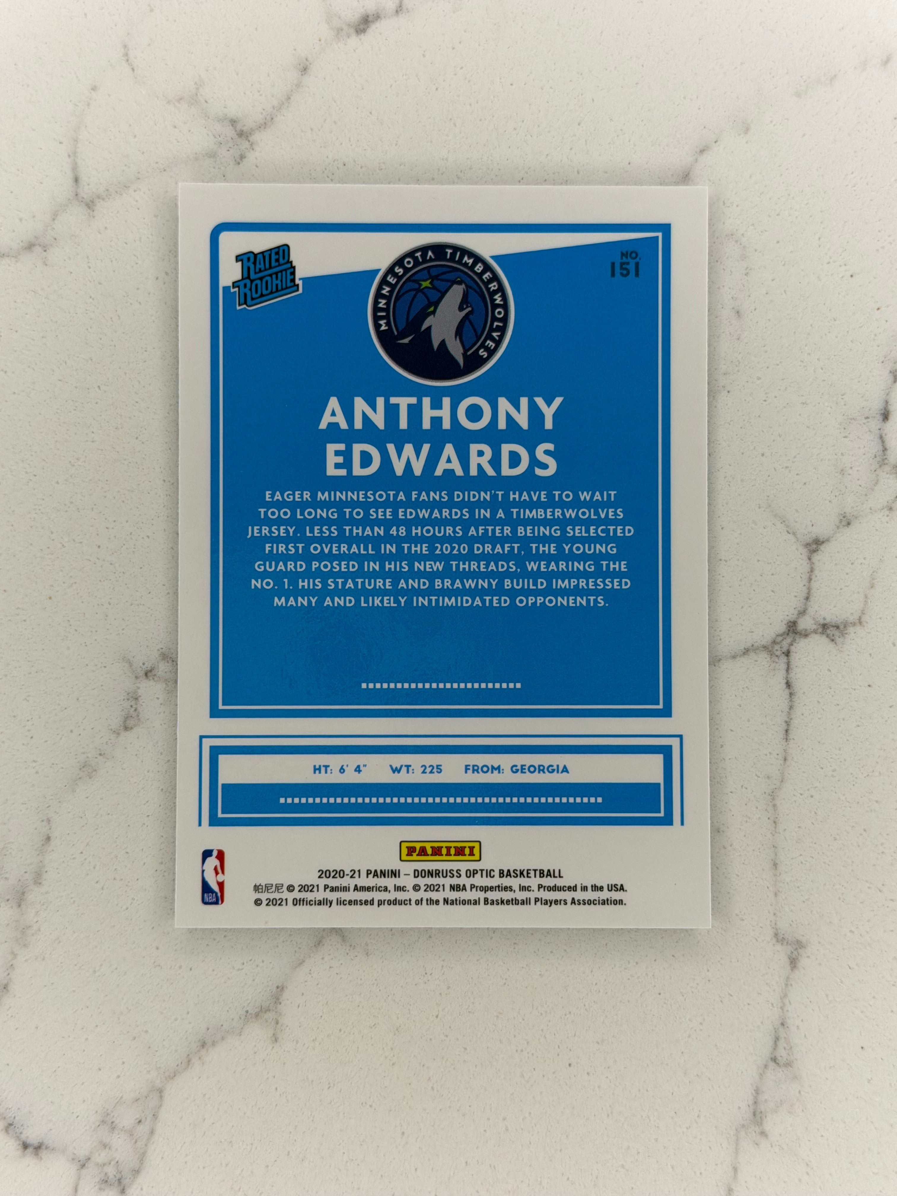 Anthony Edwards Rated Rookie