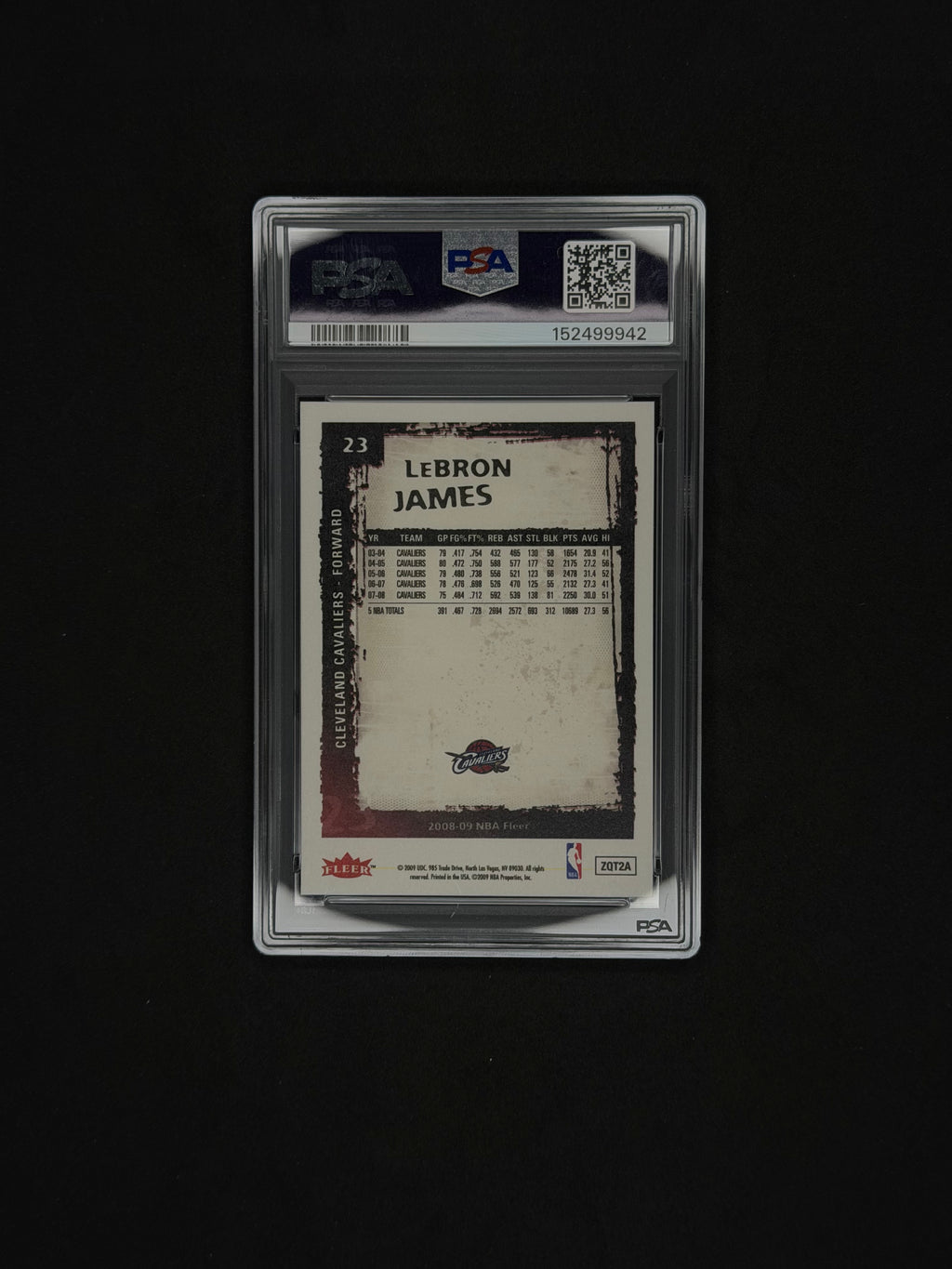 LeBron James PSA MT 9