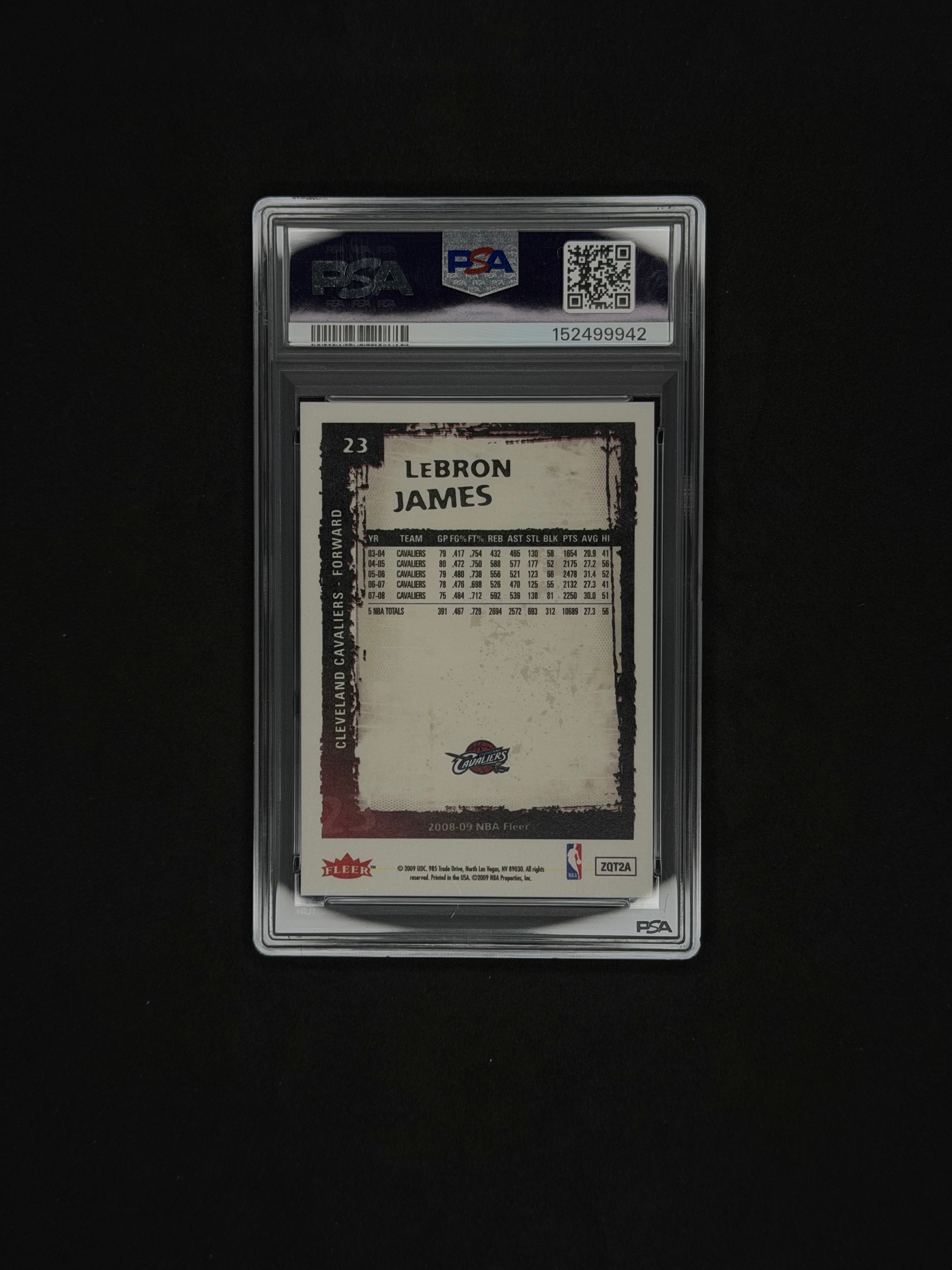 LeBron James PSA MT 9